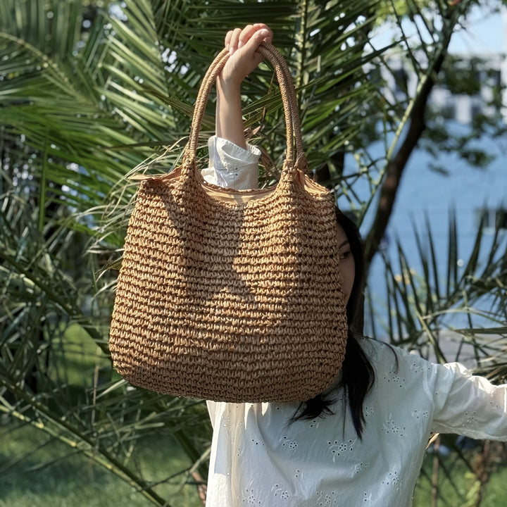 Perla | Borsa a Tracolla in Paglia Intrecciata