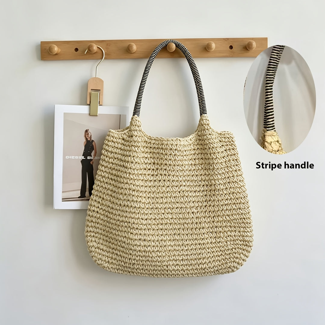 Perla | Borsa a Tracolla in Paglia Intrecciata