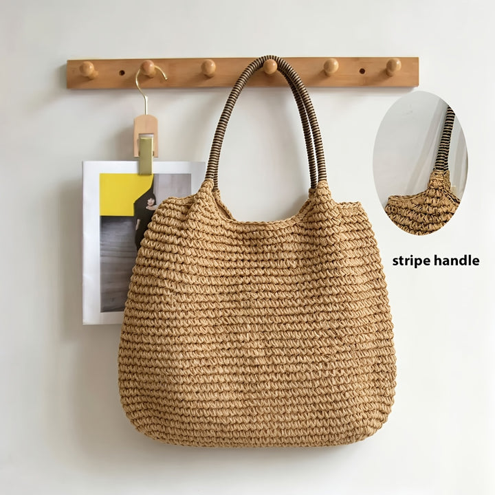 Perla | Borsa a Tracolla in Paglia Intrecciata