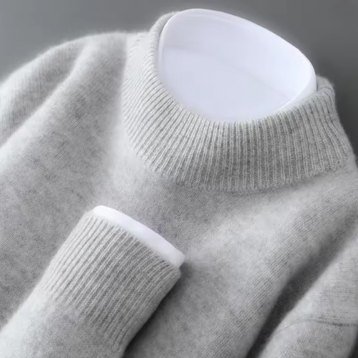Albina | Maglione in misto cashmere con collo alto