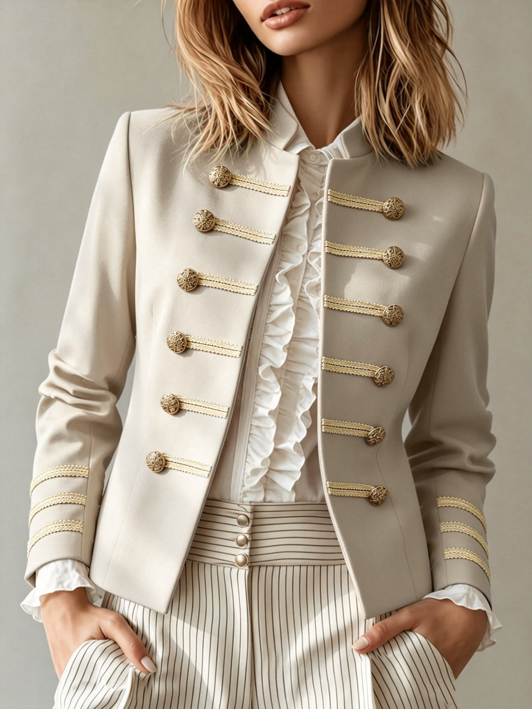 Cecilia | Blazer corto con collo alto