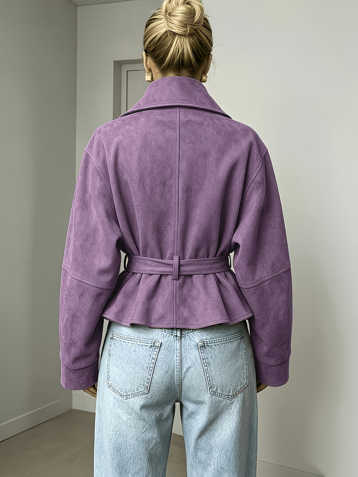 Perpetua | Giacca con cintura e collo a revers
