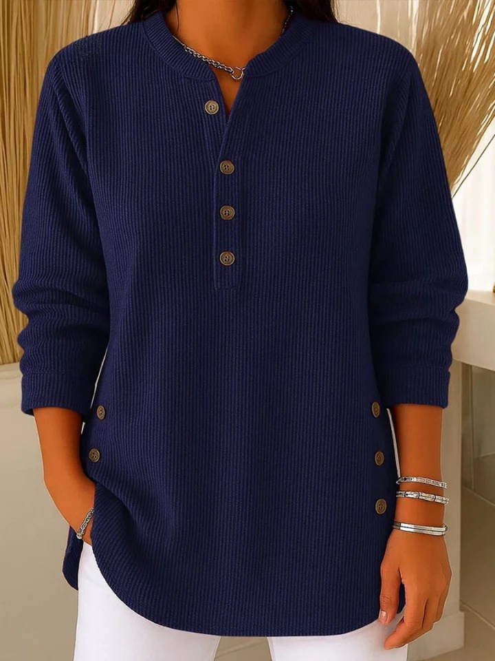Donata | Tunica Henley con Bottoni