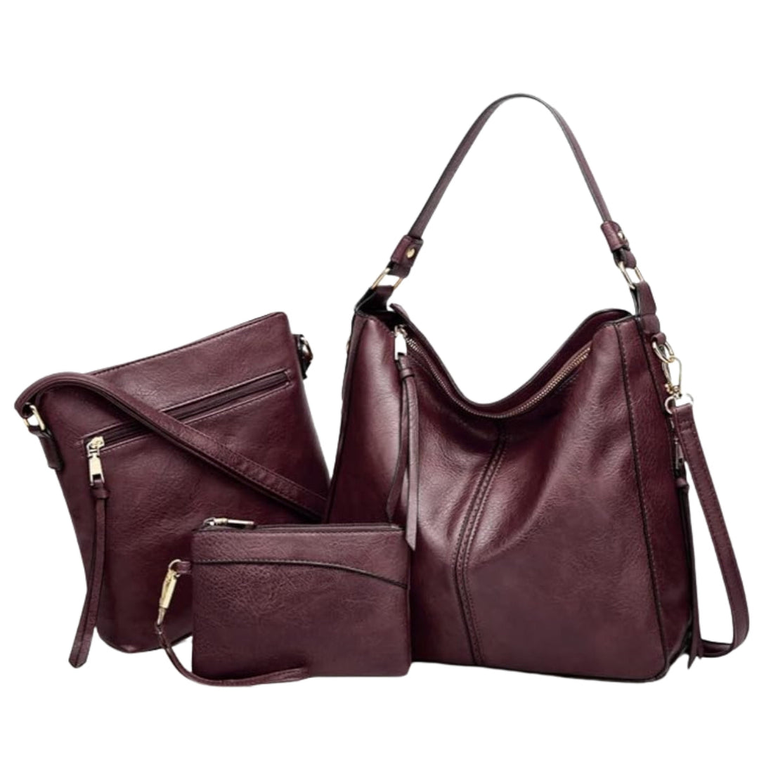 Graziella | Trio di Borse Hobo in Ecopelle