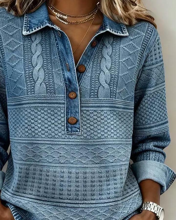 Gilliana | Maglione in denim lavorato