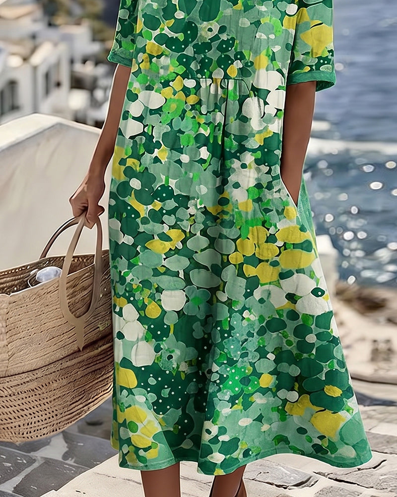 Fioralba | Abito Midi Floreale Elegante