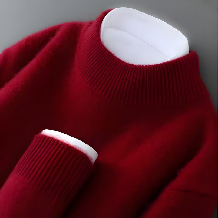 Albina | Maglione in misto cashmere con collo alto