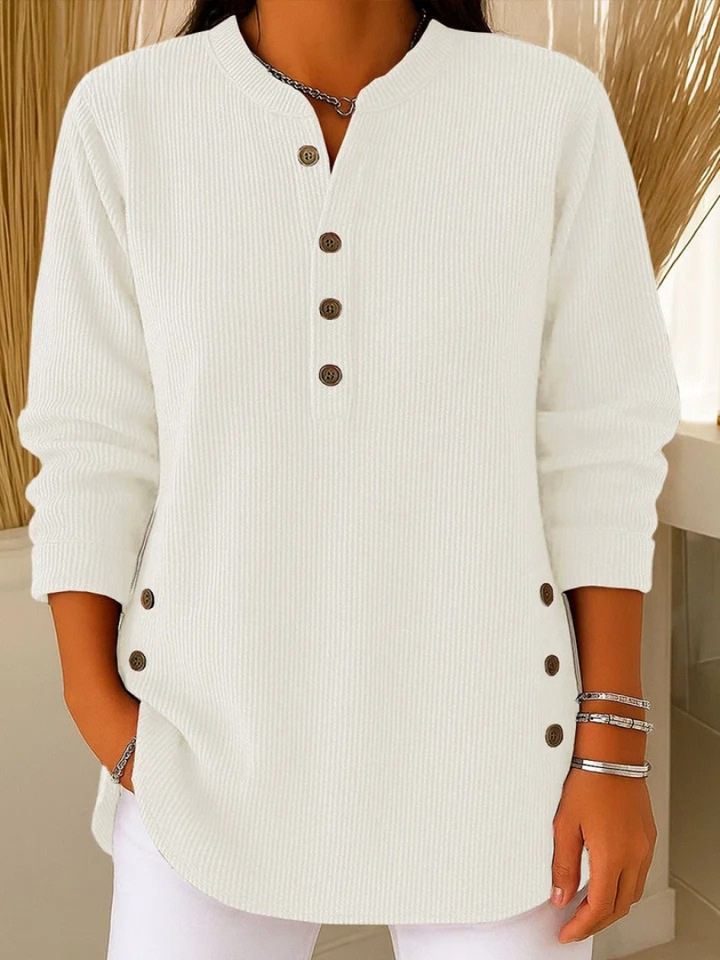 Donata | Tunica Henley con Bottoni