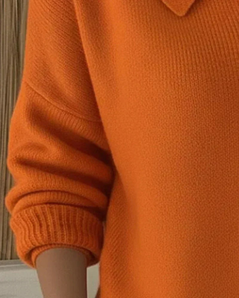 Priscilla | Giacca di Maglia con Collo Camicero