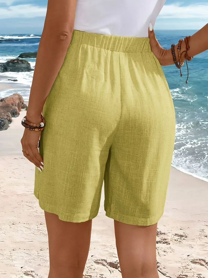 Carlotta | Pantaloncini Estivi Traspiranti e Drappeggiati