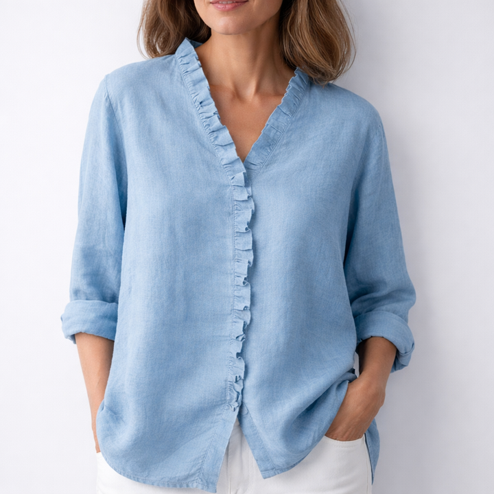 Raffaella | Camicia Elegante con Balze