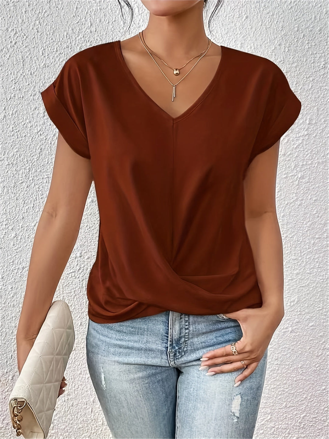 Cleo | T-shirt casual con scollatura a cuore