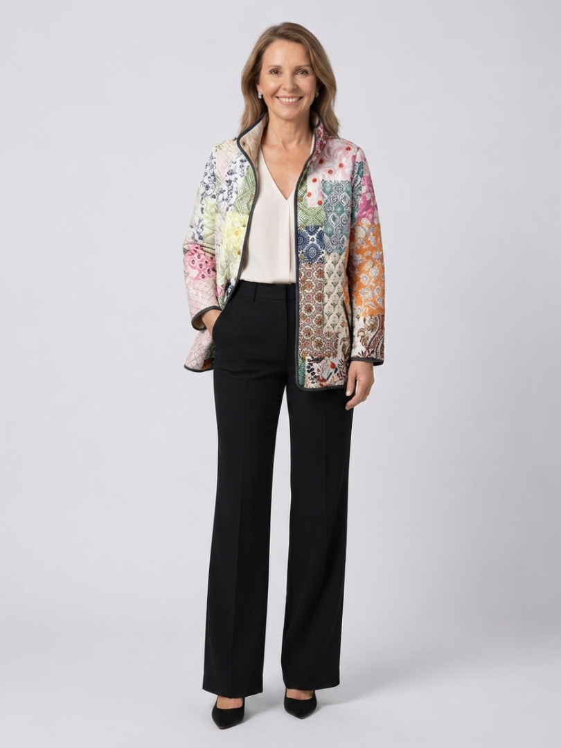 Zelmira | Giacca Trapuntata Patchwork Bohemien