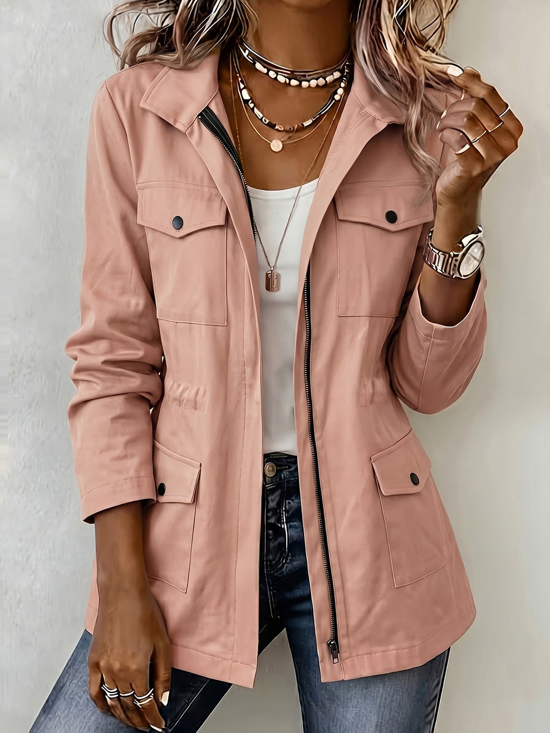 Renata | Giacca Utility con Tasche