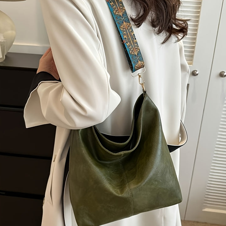Serena | Borsa a Tracolla Grande Capacità in Stile Etnico, Borsa Vintage con Banda Larga, Borsa Pratica da Tutti i Giorni Multiuso Grande Capacità, Adatta per il Tempo Libero e i Viaggi