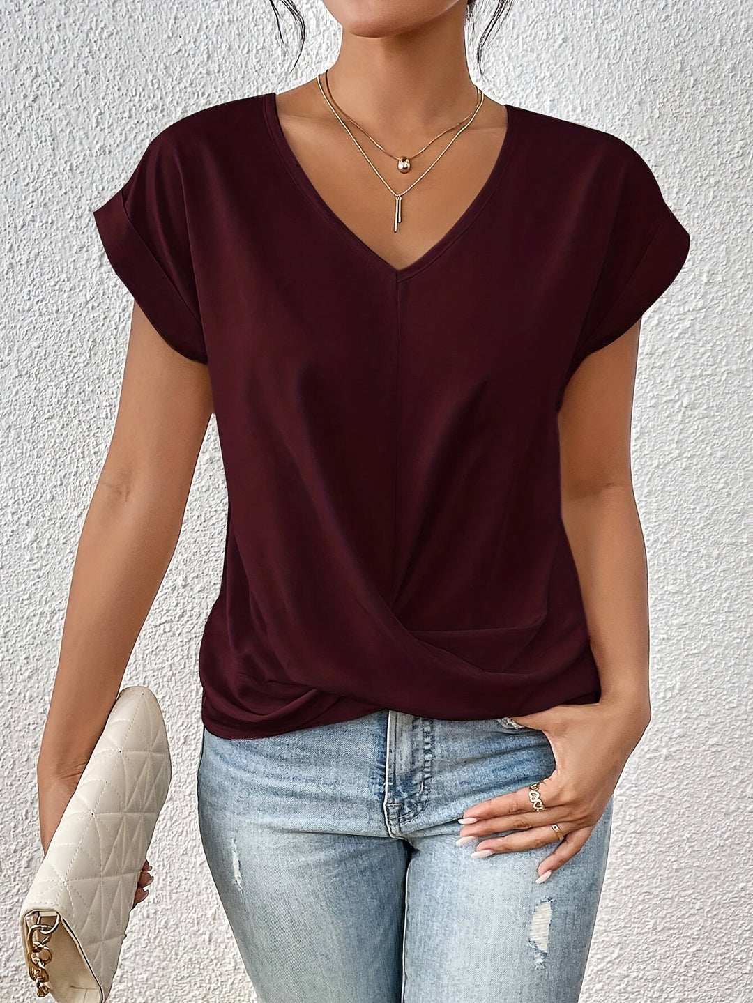 Cleo | T-shirt casual con scollatura a cuore