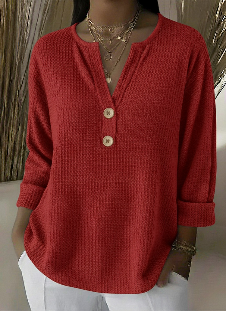 Elena | T-shirt Henley a Righe con Bottoni" can be rewritten as:

"Elena | T-shirt Henley Striped with Buttons