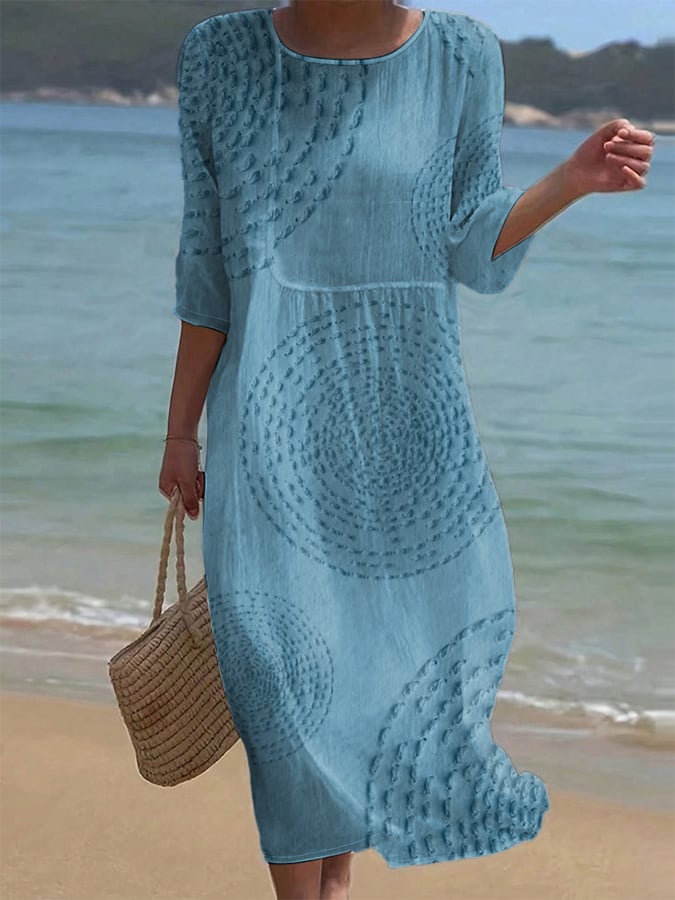Gemma | Abito Casual Ricamato Elegante