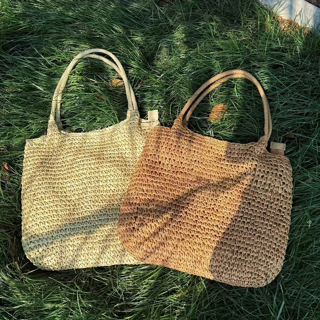 Perla | Borsa a Tracolla in Paglia Intrecciata