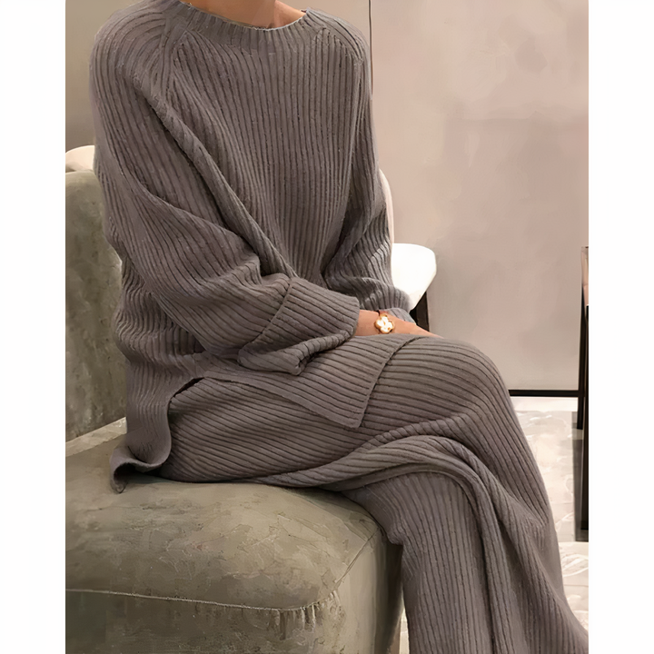 Samantha | Completo in Maglia con Maglione e Pantaloni