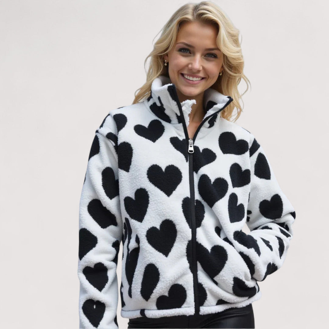 Cordelia | Giacca Reversibile con Cuori