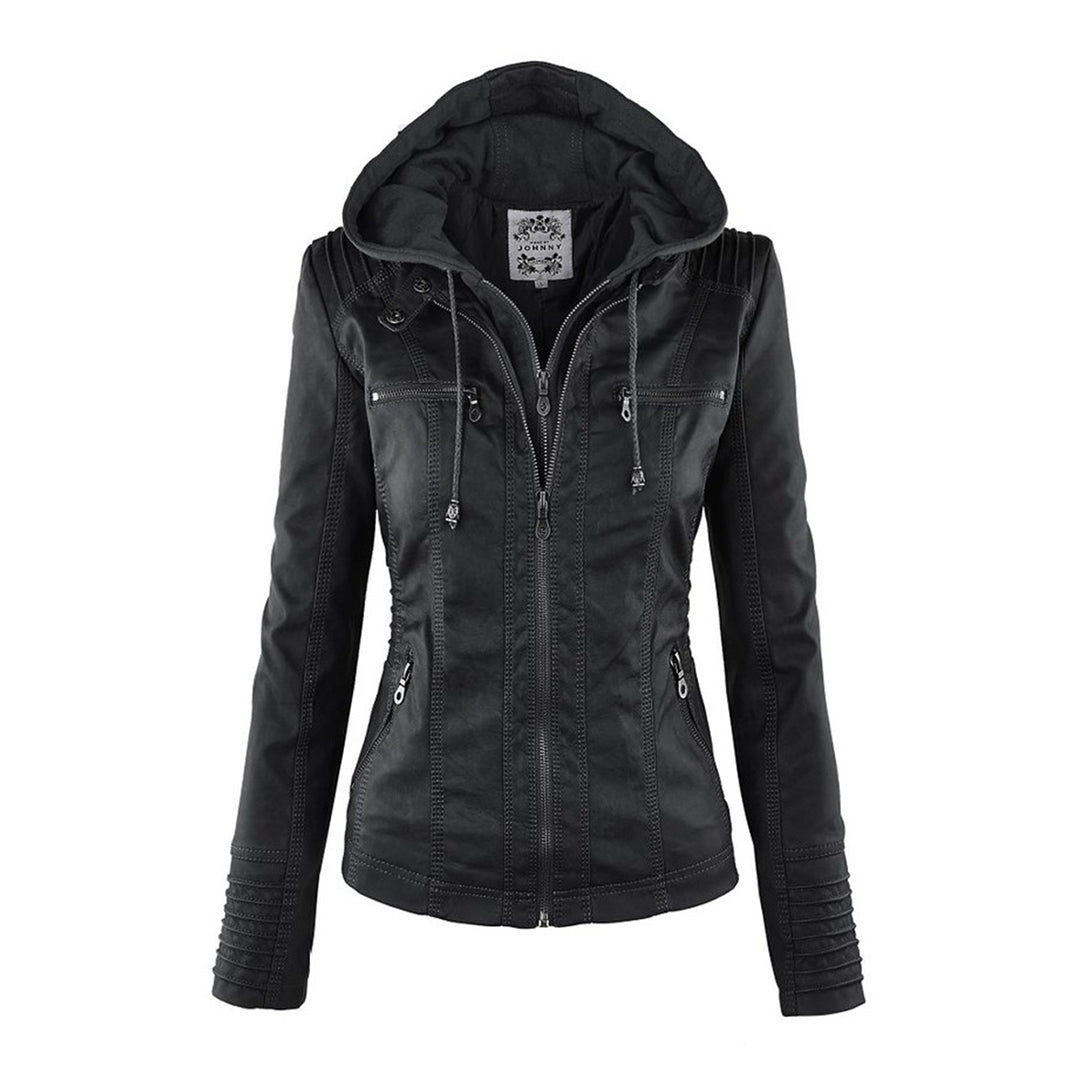 Calliope | Giacca Biker con Cappuccio