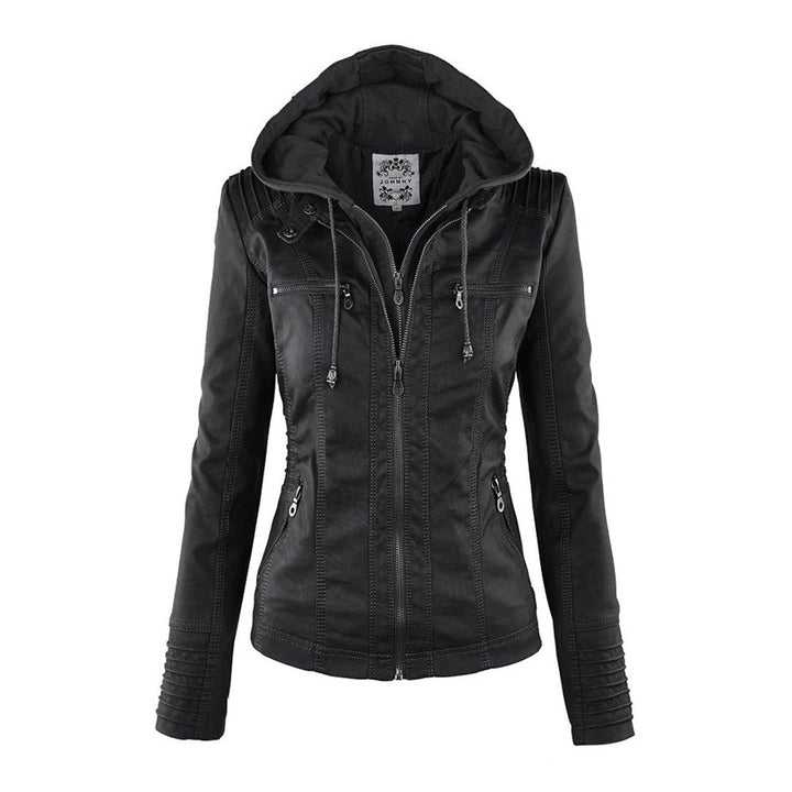 Calliope | Giacca Biker con Cappuccio