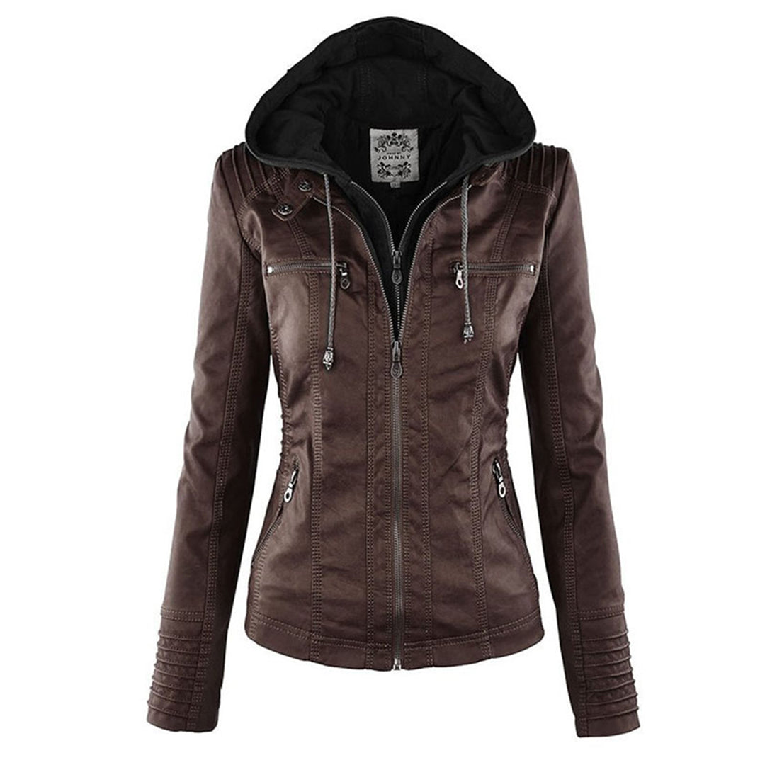 Calliope | Giacca Biker con Cappuccio