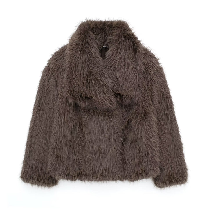 Iolanda | Cappotto in pelliccia sintetica