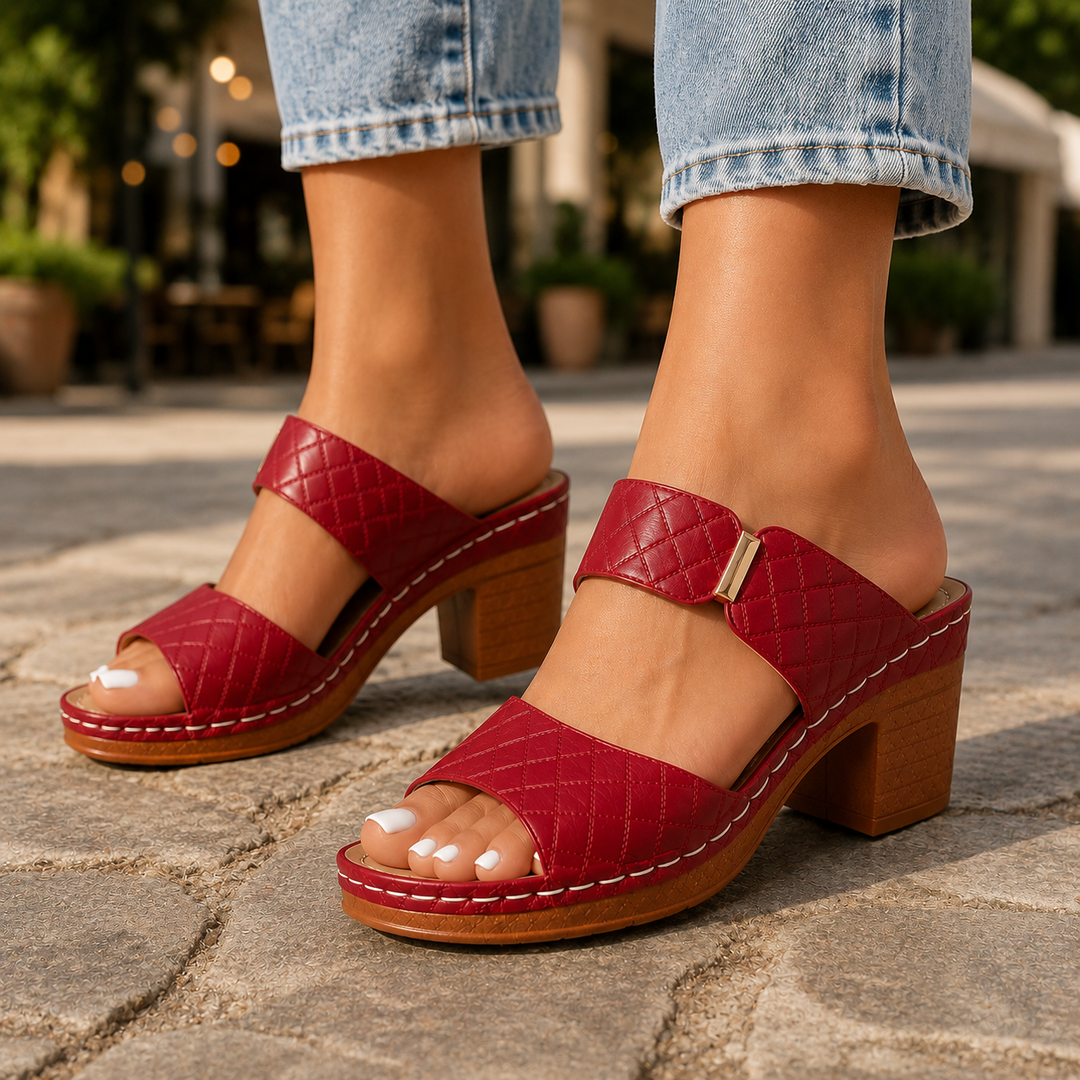 Isabella | Sandali Trapuntati con Tacco
