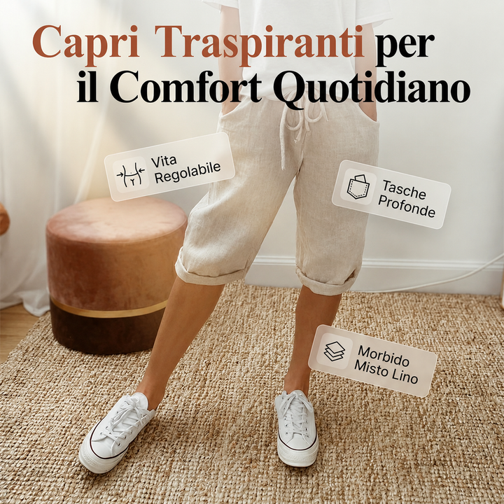 Lunara | Pantaloni Corti in Cotone