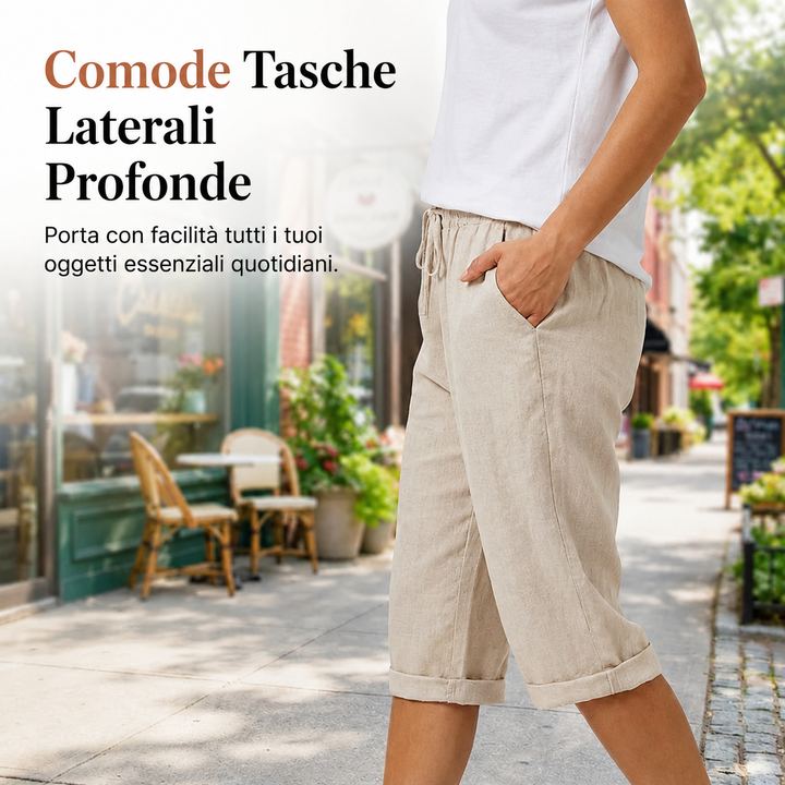 Lunara | Pantaloni Corti in Cotone