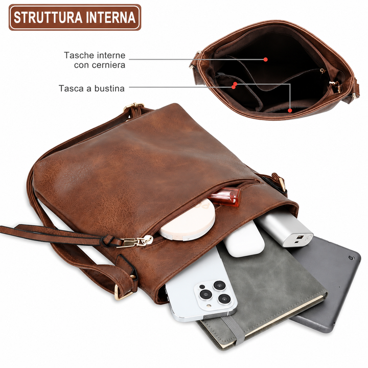 Graziella | Trio di Borse Hobo in Ecopelle