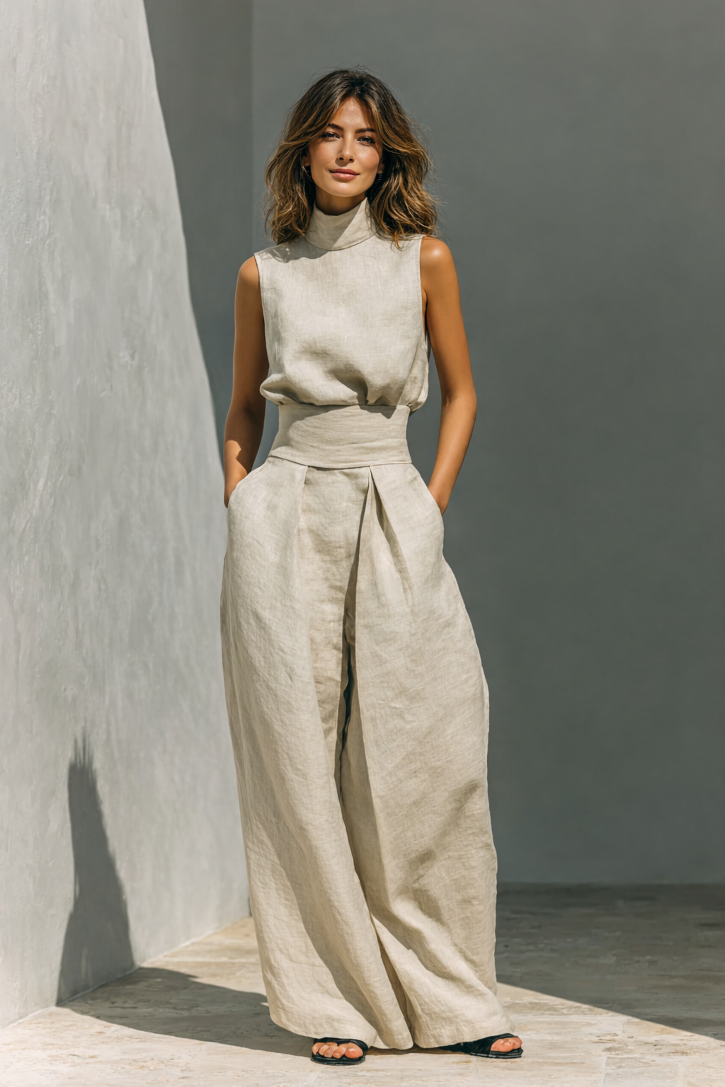 Maria | Completo con canotta e pantaloni ampi