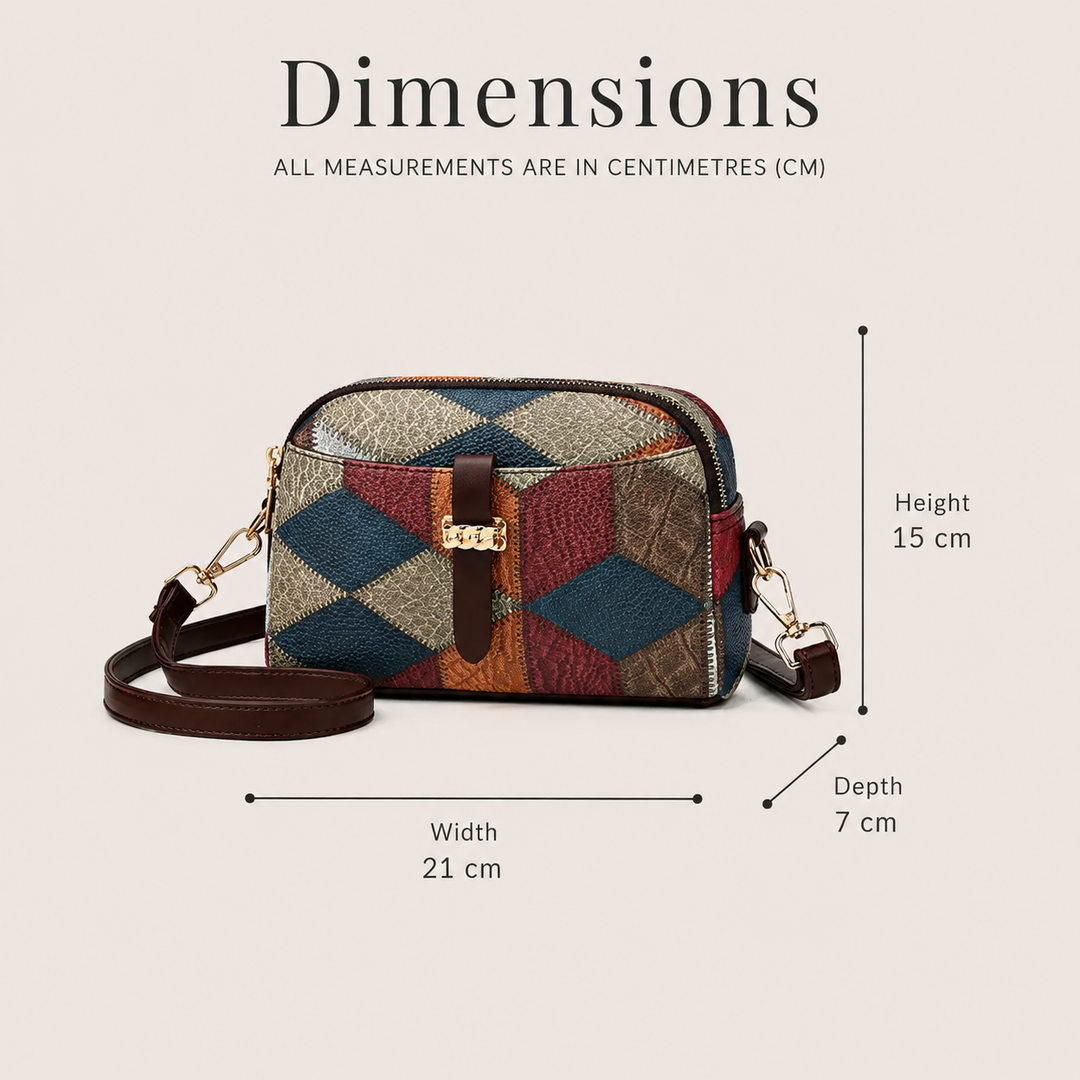 Sienna | Borsa a Tracolla in Stile Patchwork
