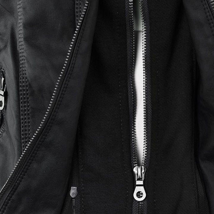 Calliope | Giacca Biker con Cappuccio