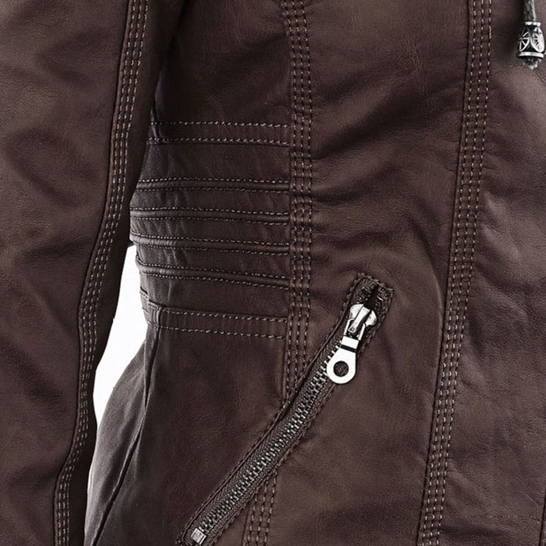 Calliope | Giacca Biker con Cappuccio