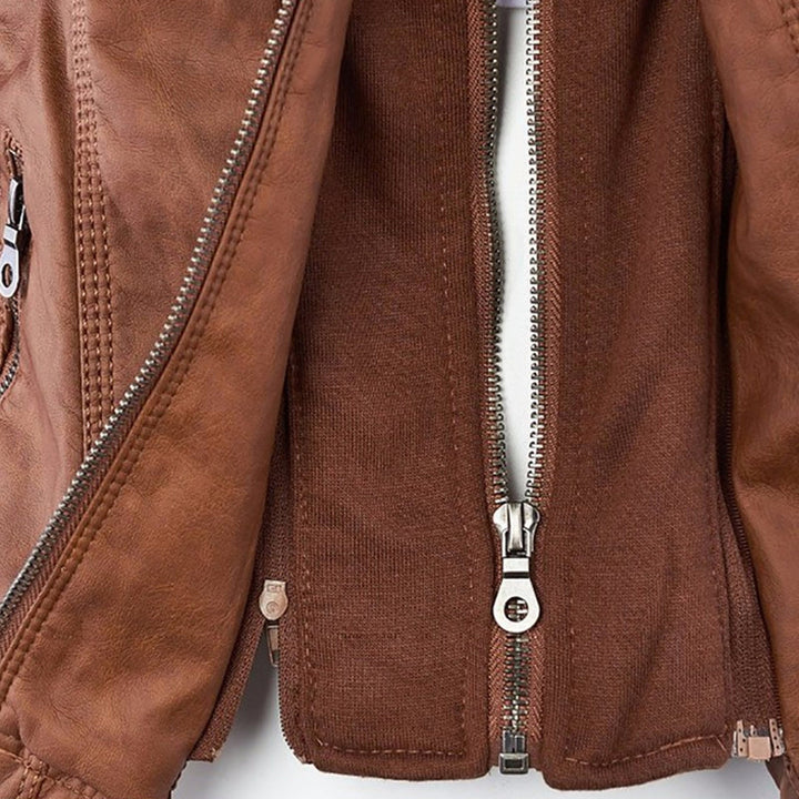 Calliope | Giacca Biker con Cappuccio
