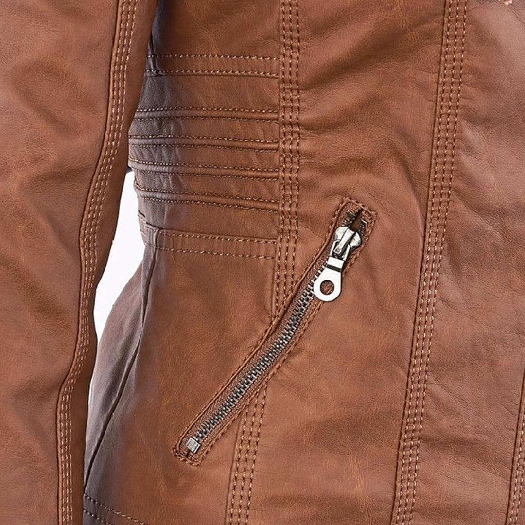 Calliope | Giacca Biker con Cappuccio