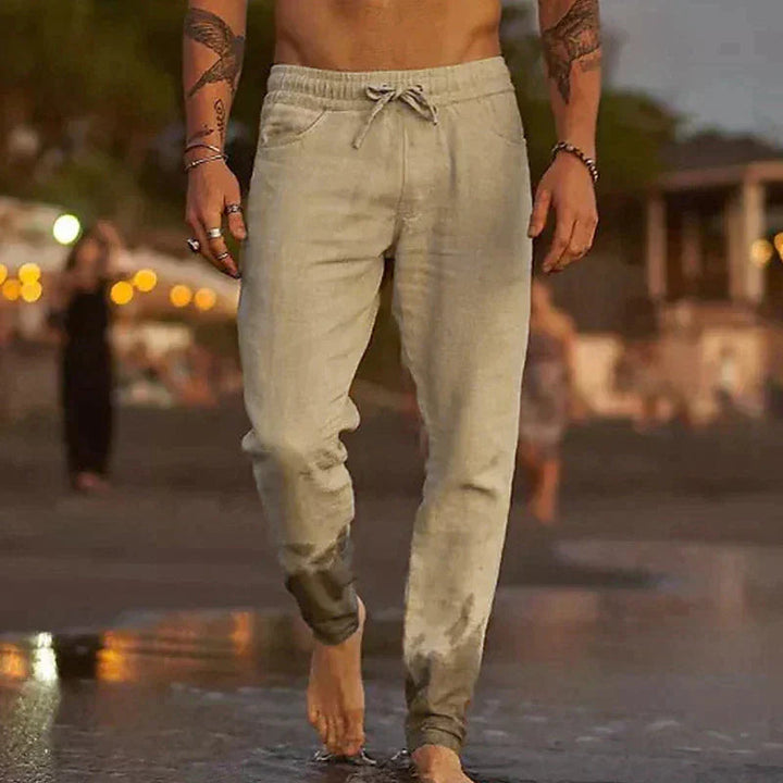 Valentina | Pantaloni da Spiaggia in Lino