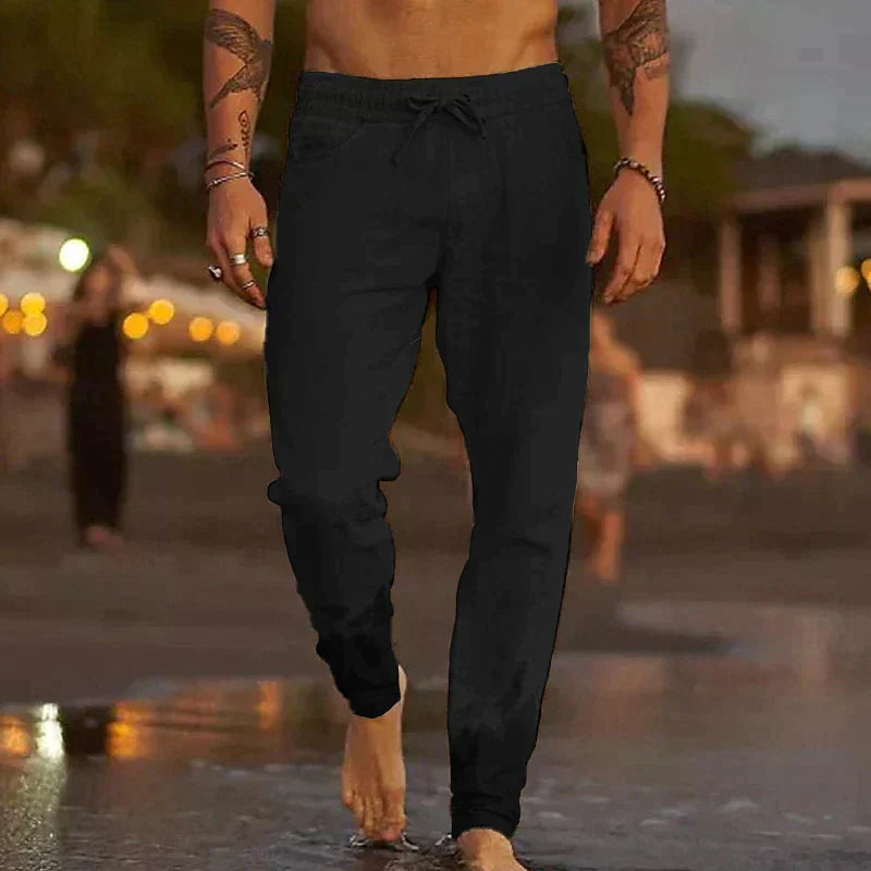 Valentina | Pantaloni da Spiaggia in Lino
