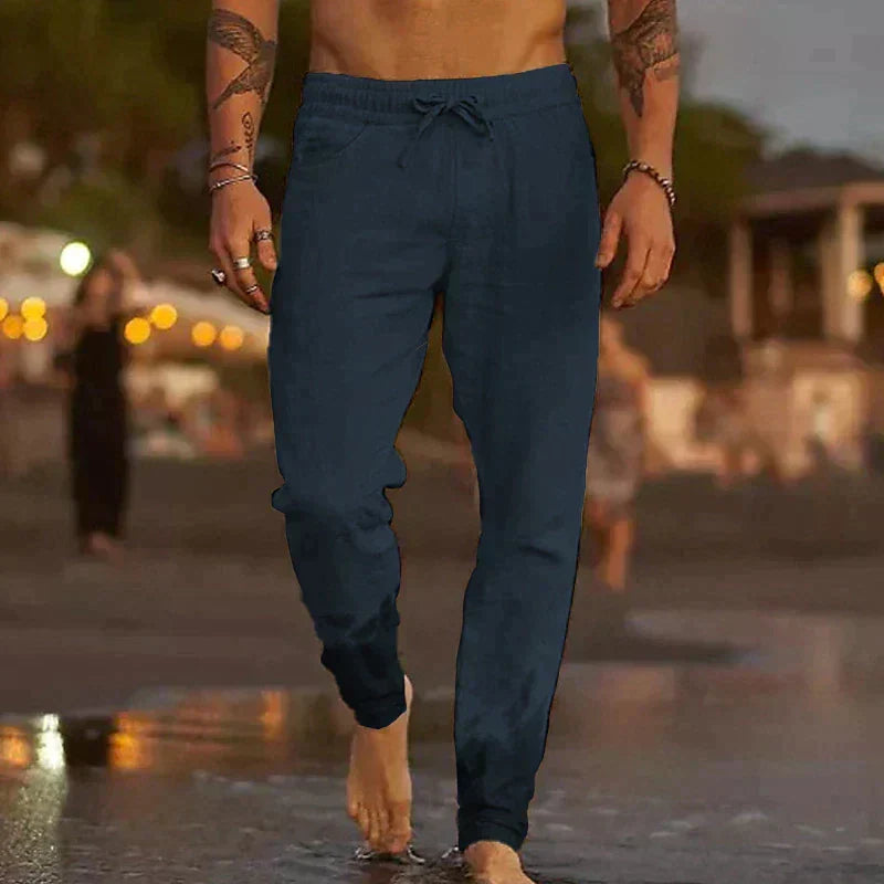 Valentina | Pantaloni da Spiaggia in Lino