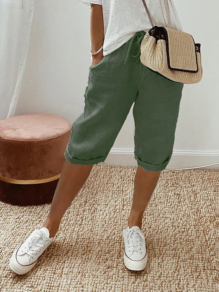 Lunara | Pantaloni Corti in Cotone