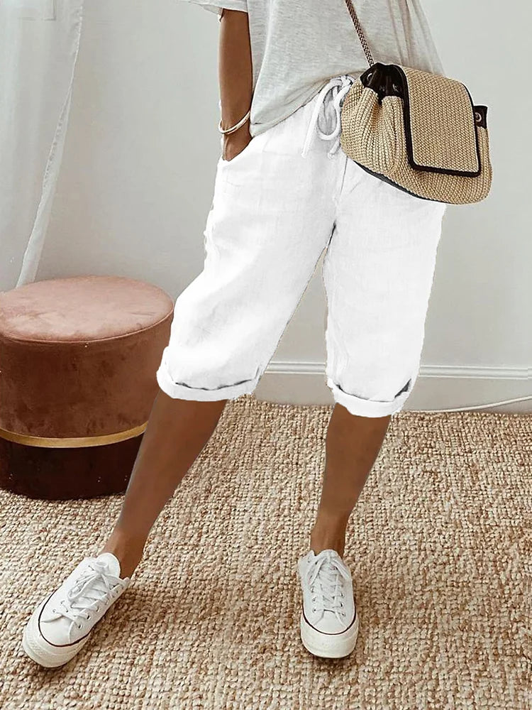 Lunara | Pantaloni Corti in Cotone