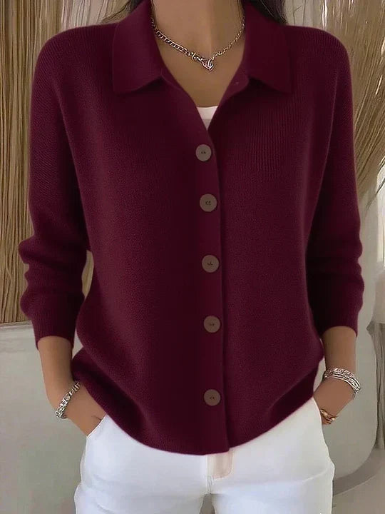 Marisol | Maglione con Collo e Bottoni