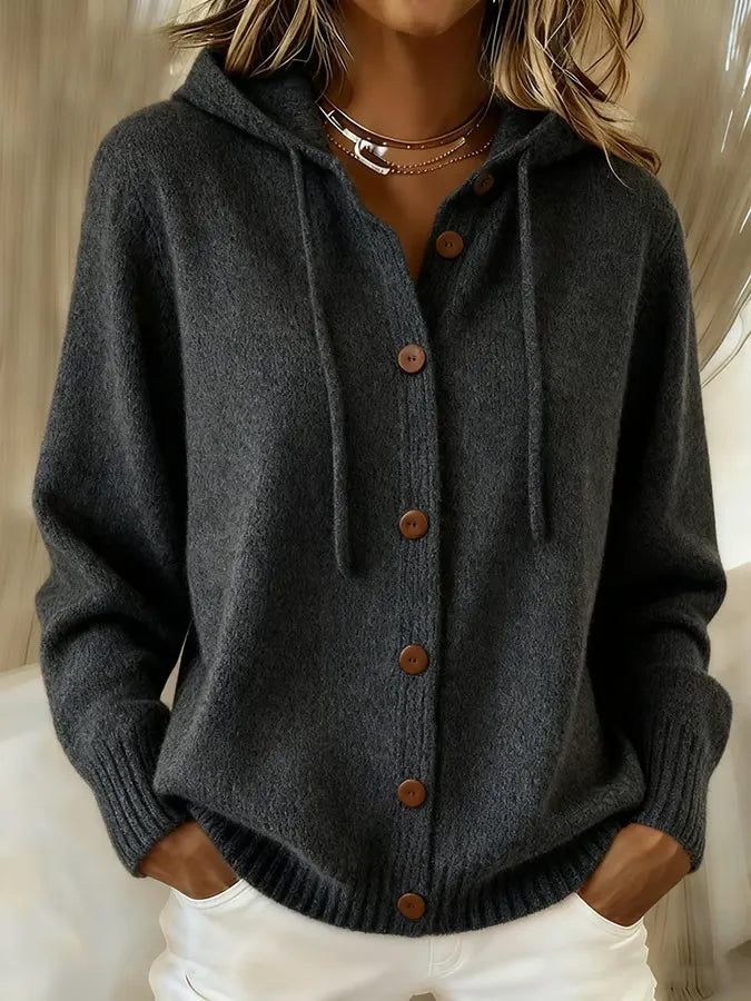 Montserrat | Maglione con Cappuccio e Bottoni