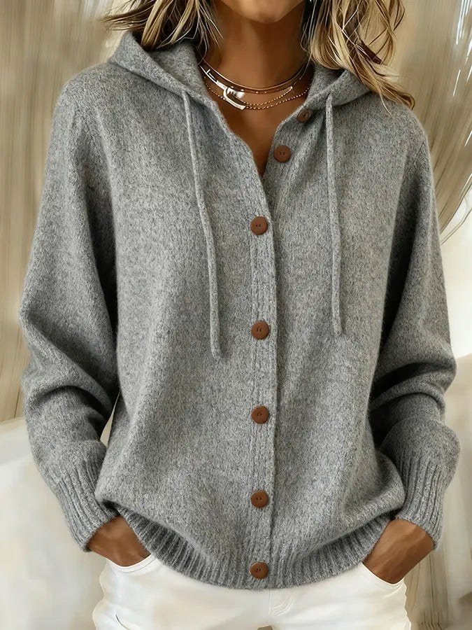 Montserrat | Maglione con Cappuccio e Bottoni