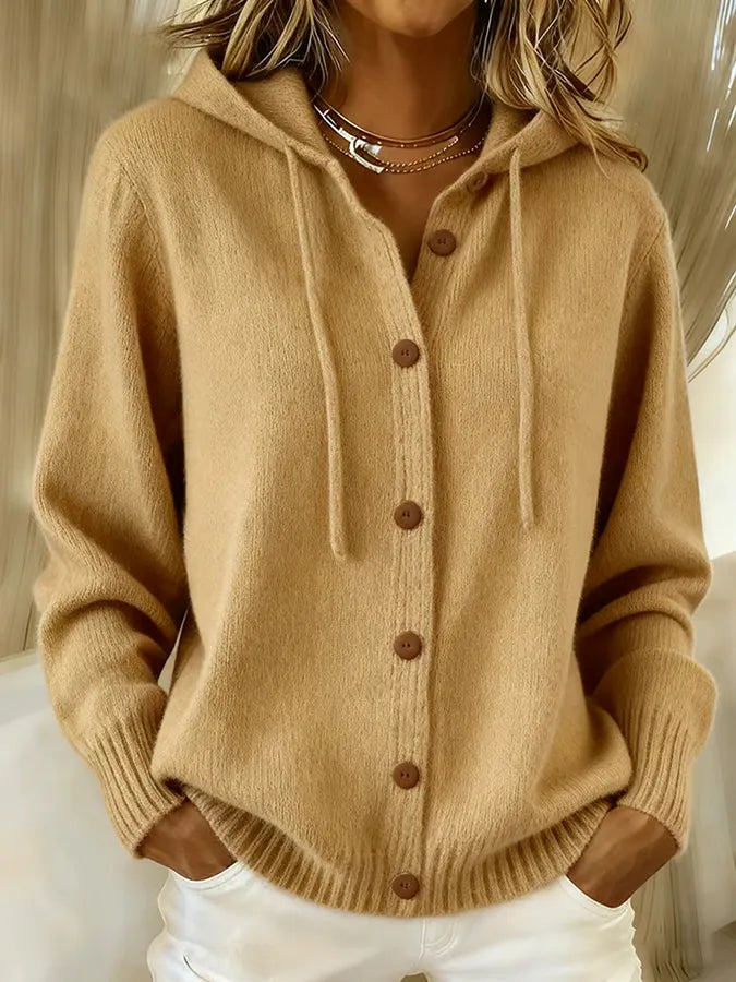 Montserrat | Maglione con Cappuccio e Bottoni