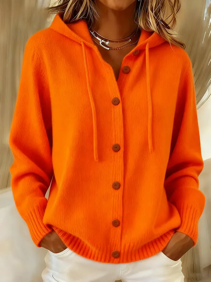 Montserrat | Maglione con Cappuccio e Bottoni