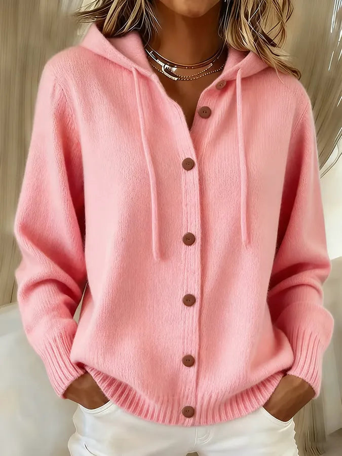 Montserrat | Maglione con Cappuccio e Bottoni
